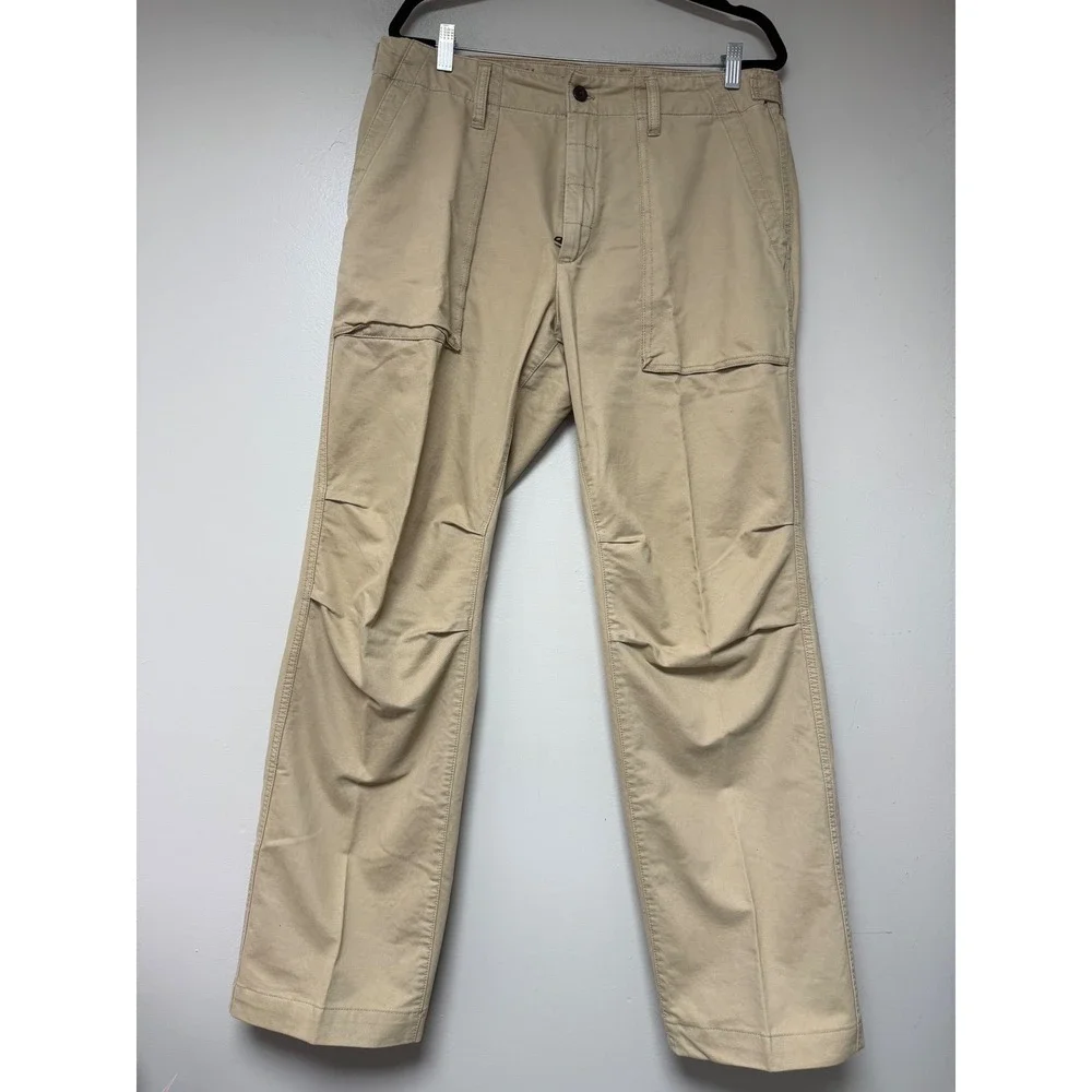 Timberland Khaki Cotton Twill Cargo Pants‎ Mens 36x34 Workwear Utility Outdoor